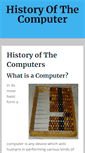 Mobile Screenshot of historyofcomputer.org